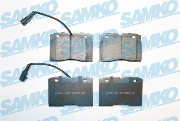 Samko 5SP2078 - Тормозные колодки, дисковые, комплект autospares.lv