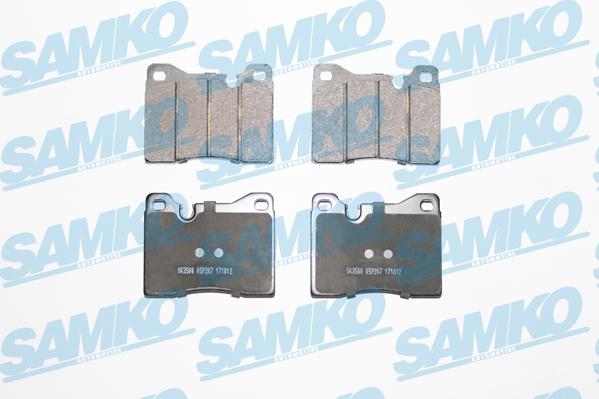 Samko 5SP207 - Тормозные колодки, дисковые, комплект autospares.lv