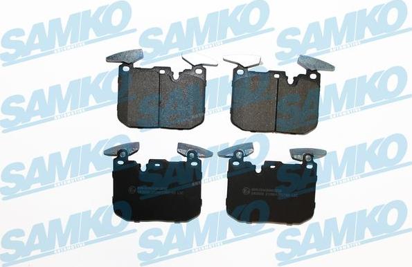 Samko 5SP2193 - Тормозные колодки, дисковые, комплект autospares.lv