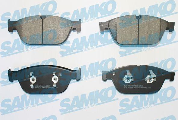Samko 5SP2140 - Тормозные колодки, дисковые, комплект autospares.lv