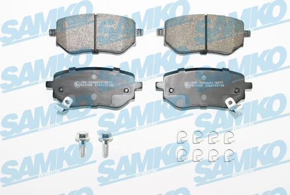 Samko 5SP2150 - Тормозные колодки, дисковые, комплект autospares.lv