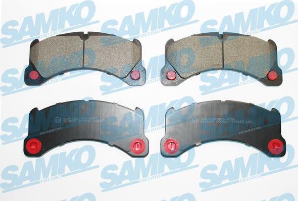 Samko 5SP2153 - Тормозные колодки, дисковые, комплект autospares.lv