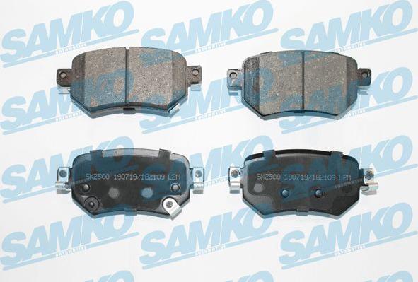 Samko 5SP2109 - Тормозные колодки, дисковые, комплект autospares.lv