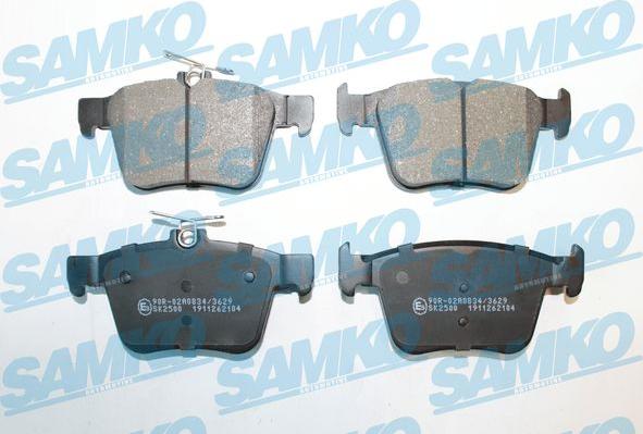 Samko 5SP2104 - Тормозные колодки, дисковые, комплект autospares.lv