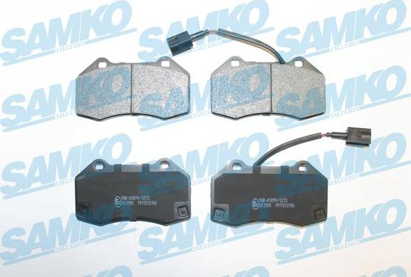 Samko 5SP2106 - Тормозные колодки, дисковые, комплект autospares.lv