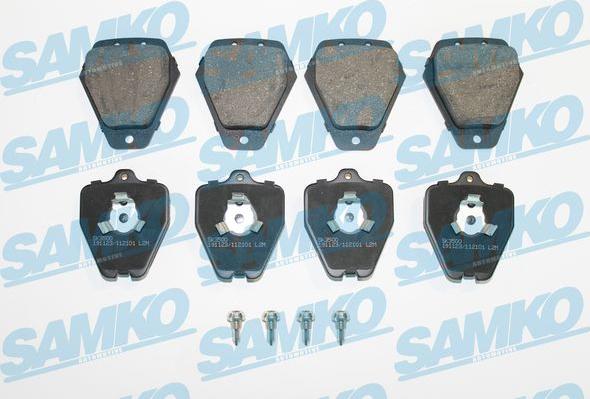 Samko 5SP2101 - Тормозные колодки, дисковые, комплект autospares.lv