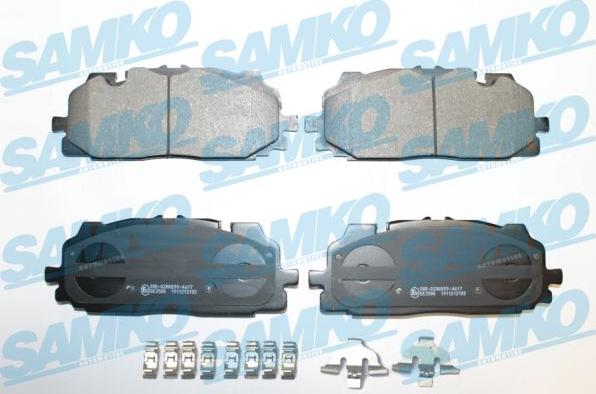 Samko 5SP2102K - Тормозные колодки, дисковые, комплект autospares.lv