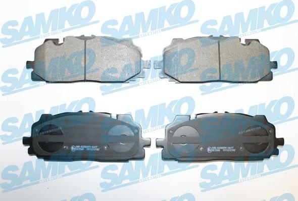 Samko 5SP2102 - Тормозные колодки, дисковые, комплект autospares.lv