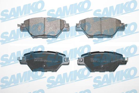 Samko 5SP2110 - Тормозные колодки, дисковые, комплект autospares.lv