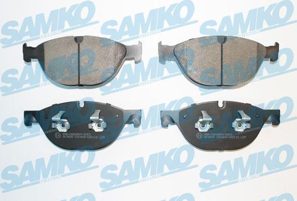 Samko 5SP2112 - Тормозные колодки, дисковые, комплект autospares.lv