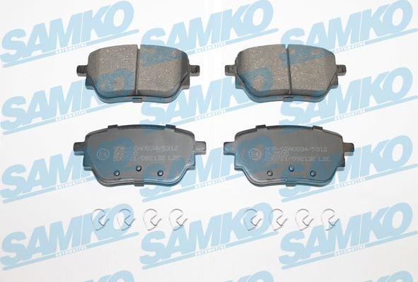 Samko 5SP2132 - Тормозные колодки, дисковые, комплект autospares.lv