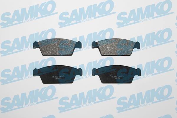 Samko 5SP213 - Тормозные колодки, дисковые, комплект autospares.lv