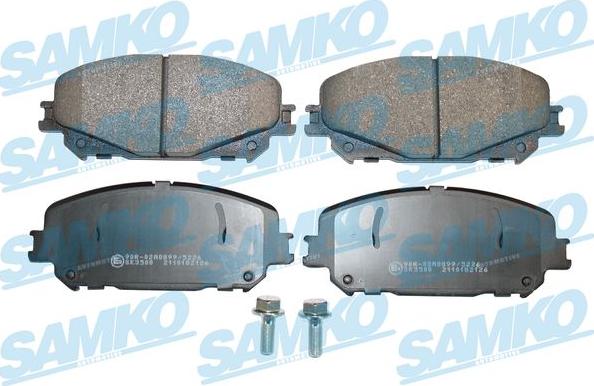 Samko 5SP2126 - Тормозные колодки, дисковые, комплект autospares.lv