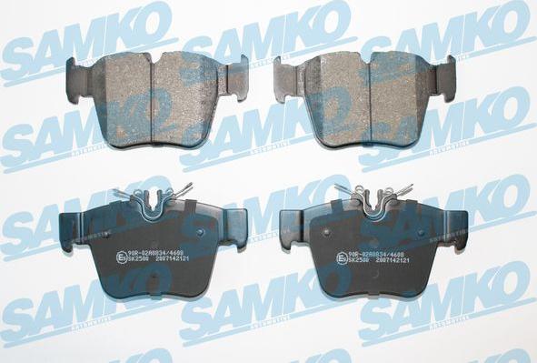 Samko 5SP2121 - Тормозные колодки, дисковые, комплект autospares.lv