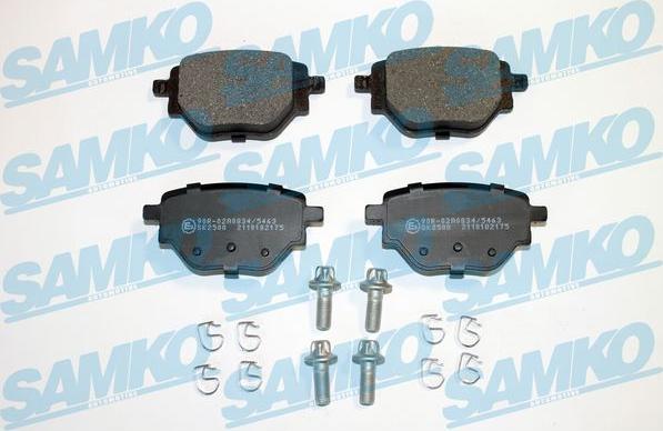 Samko 5SP2175 - Тормозные колодки, дисковые, комплект autospares.lv