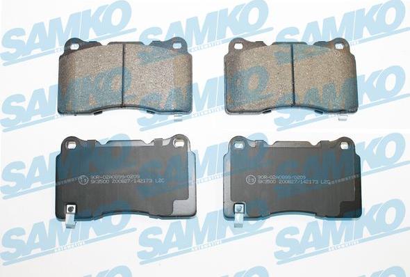 Samko 5SP2173 - Тормозные колодки, дисковые, комплект autospares.lv