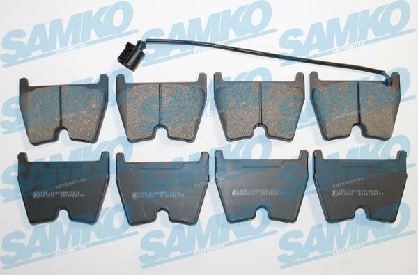 Samko 5SP2172 - Тормозные колодки, дисковые, комплект autospares.lv