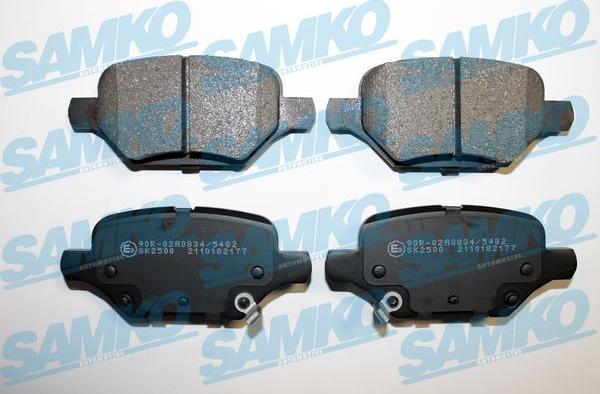 Samko 5SP2177 - Тормозные колодки, дисковые, комплект autospares.lv