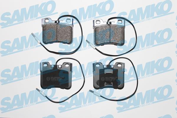 Samko 5SP283 - Тормозные колодки, дисковые, комплект autospares.lv