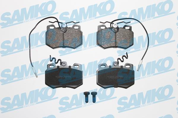 Samko 5SP282 - Тормозные колодки, дисковые, комплект autospares.lv