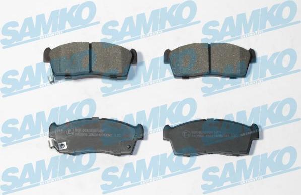 Samko 5SP2341 - Тормозные колодки, дисковые, комплект autospares.lv