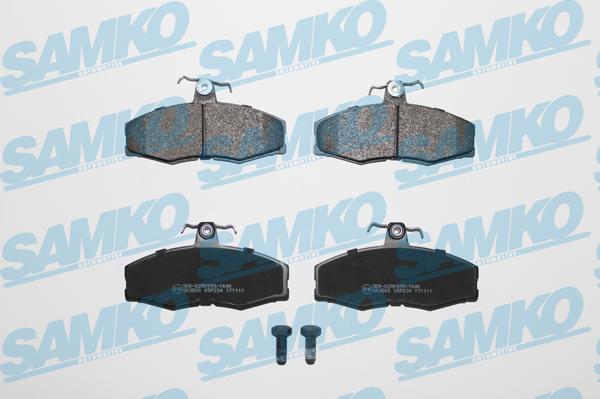 Samko 5SP234 - Тормозные колодки, дисковые, комплект autospares.lv
