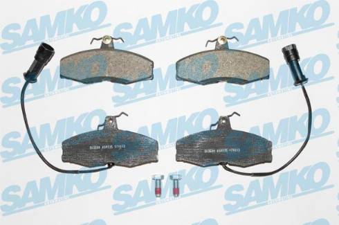 Samko 5SP235 - Тормозные колодки, дисковые, комплект autospares.lv