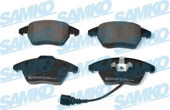Samko 5SP2309 - Тормозные колодки, дисковые, комплект autospares.lv