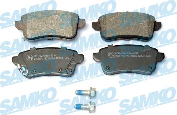 Samko 5SP2306 - Тормозные колодки, дисковые, комплект autospares.lv