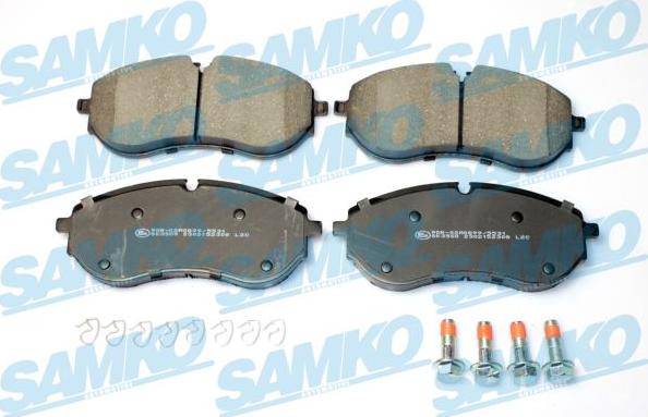 Samko 5SP2308 - Тормозные колодки, дисковые, комплект autospares.lv