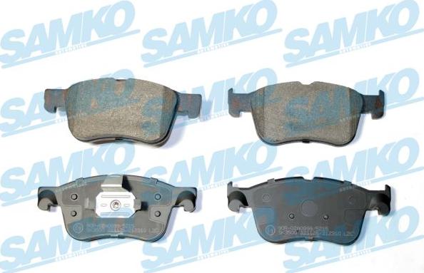 Samko 5SP2310 - Тормозные колодки, дисковые, комплект autospares.lv