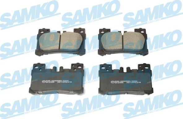 Samko 5SP2318 - Тормозные колодки, дисковые, комплект autospares.lv