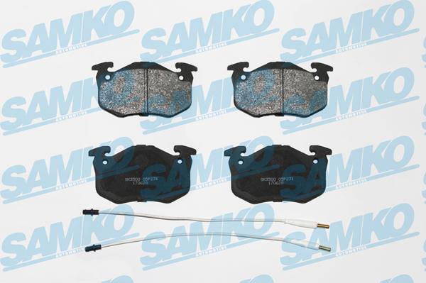 Samko 5SP231 - Тормозные колодки, дисковые, комплект autospares.lv