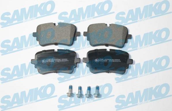 Samko 5SP2291 - Тормозные колодки, дисковые, комплект autospares.lv