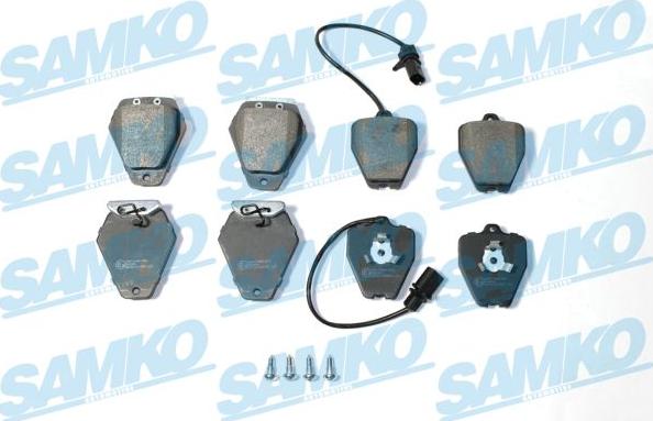 Samko 5SP2297 - Тормозные колодки, дисковые, комплект autospares.lv