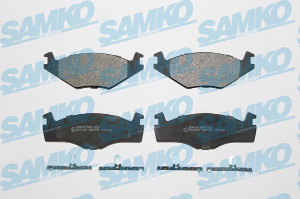 Samko 5SP224 - Тормозные колодки, дисковые, комплект autospares.lv