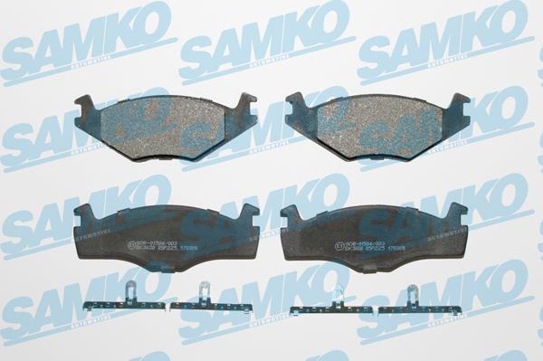 Samko 5SP225 - Тормозные колодки, дисковые, комплект autospares.lv