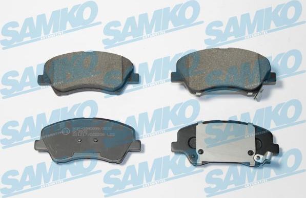 Samko 5SP2206 - Тормозные колодки, дисковые, комплект autospares.lv