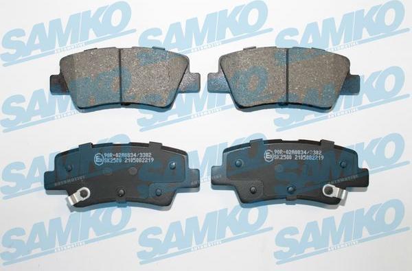 Samko 5SP2219 - Тормозные колодки, дисковые, комплект autospares.lv