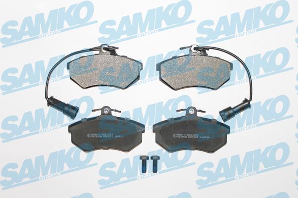 Samko 5SP221 - Тормозные колодки, дисковые, комплект autospares.lv