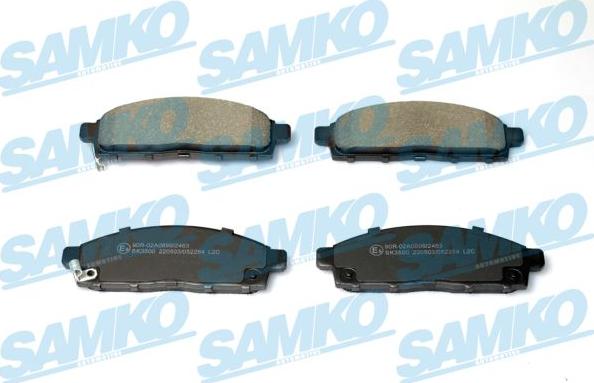 Samko 5SP2284 - Тормозные колодки, дисковые, комплект autospares.lv