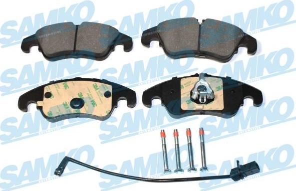 Samko 5SP2282A - Тормозные колодки, дисковые, комплект autospares.lv
