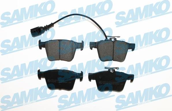 Samko 5SP2221 - Тормозные колодки, дисковые, комплект autospares.lv