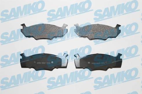 Samko 5SP227 - Тормозные колодки, дисковые, комплект autospares.lv