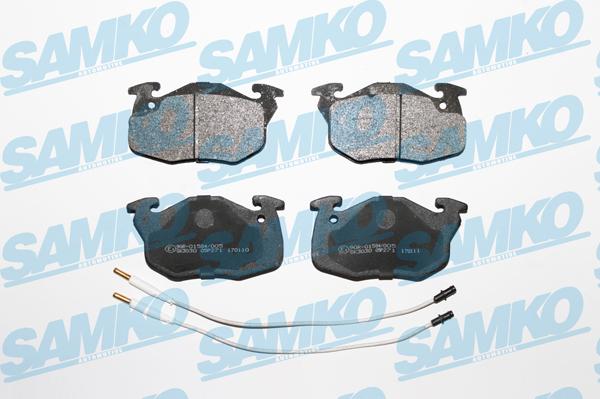 Samko 5SP271 - Тормозные колодки, дисковые, комплект autospares.lv