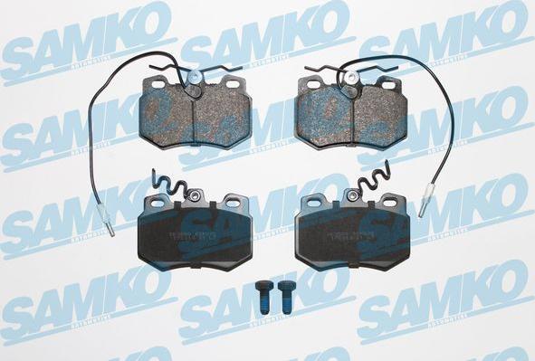 Samko 5SP272 - Тормозные колодки, дисковые, комплект autospares.lv