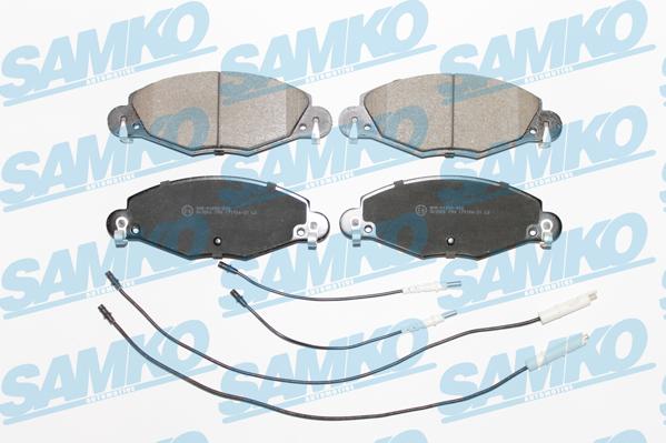 Samko 5SP799 - Тормозные колодки, дисковые, комплект autospares.lv