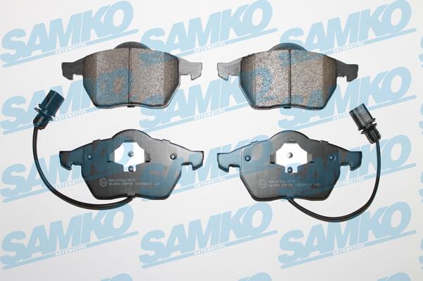 Samko 5SP790 - Тормозные колодки, дисковые, комплект autospares.lv