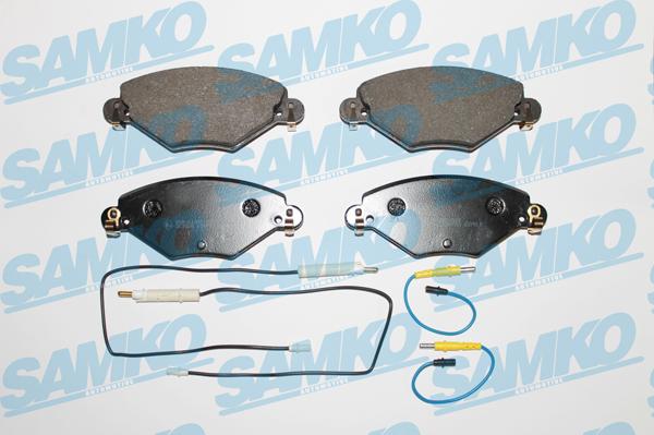 Samko 5SP793 - Тормозные колодки, дисковые, комплект autospares.lv