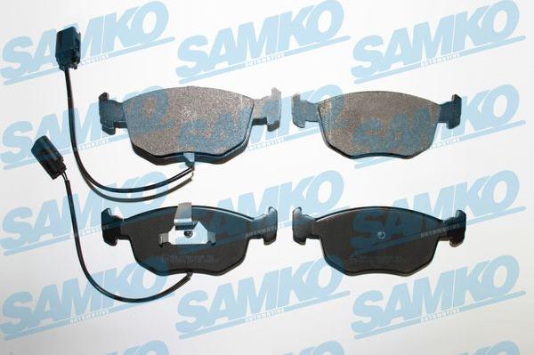 Samko 5SP745 - Тормозные колодки, дисковые, комплект autospares.lv